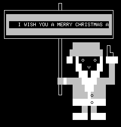 A still from the xmas0.txt animation